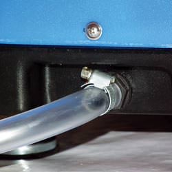 A self-draining crawl space dehumidifier connected to a sump pump system in Rosman