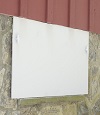 head-on view of one of our doors installed in Scaly Mountain for crawl spaces