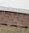 crawl space insulation installed in Cashiers over our extra large drainage matting