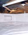 a sealed crawl space installation in Highlands
