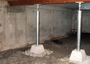 Crawl space jack post installation Otto