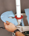 An airtight sump pump lid later installed in Otto